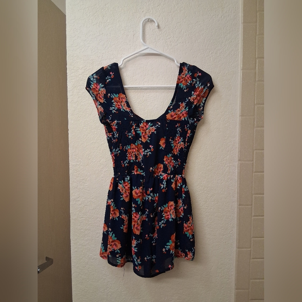 Floral Navy Dress